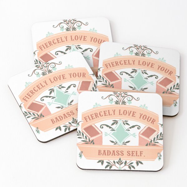 Item preview, Fiercely Love Your Badass Self designed and sold by fabfeminist.