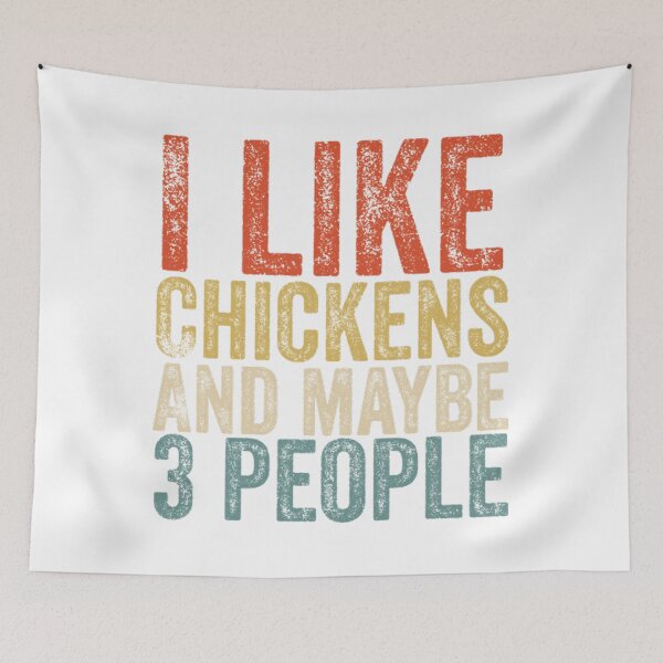 Item preview, I Like Chickens And Maybe 3 People designed and sold by chetme.