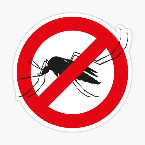 Item preview, Nature, silhouette mosquitoes with stilt warning, prohibited sign. Ideal for informational and institutional related sanitation and care designed and sold by LucianoCosmo.