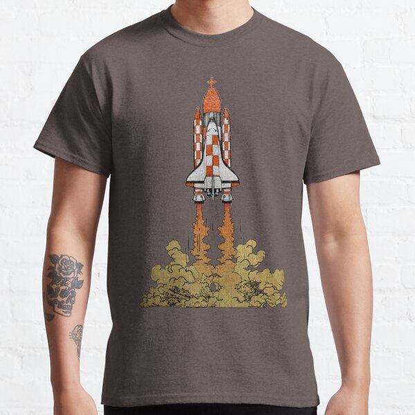 Nasa and Tintin on a mission to the Moon Classic T-Shirt