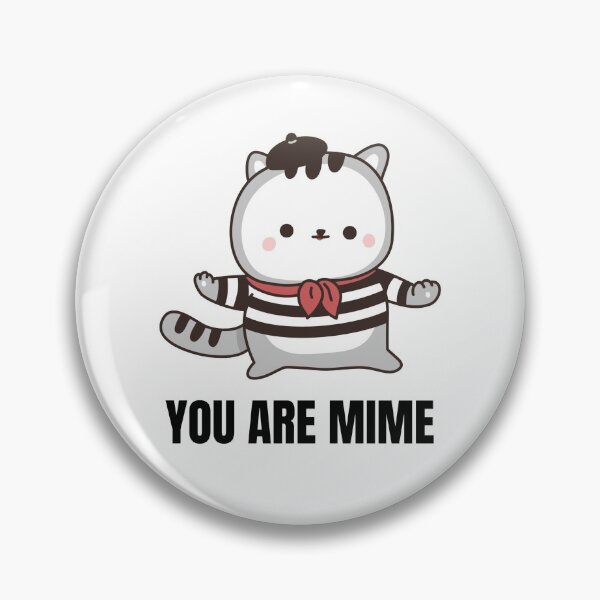 Item preview, You are mime- funny cat mime- graphic design designed and sold by josephsteez.