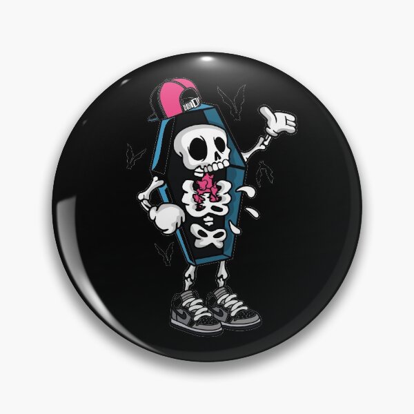 Item preview, Skeleton in Coffin || Cartoon Skeleton Design designed and sold by Ninjawhere.