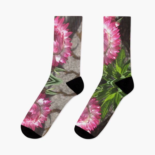 Item preview, Pink Daisies Shining in the Summertime Sun - Patterned in Emerald Green designed and sold by RoseAromas.