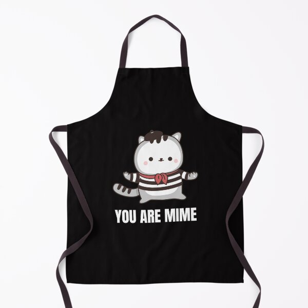 Item preview, You are mime- funny cat mime- graphic design-black designed and sold by josephsteez.