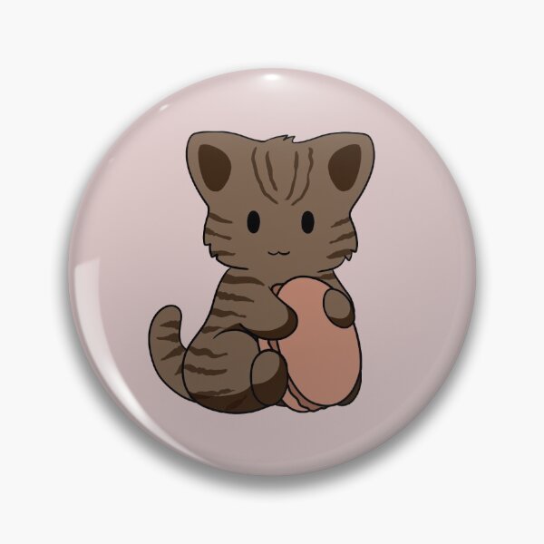 Artikelvorschau, Brown Tabby Cat Macaron entworfen und verkauft von BiscuitSnack.