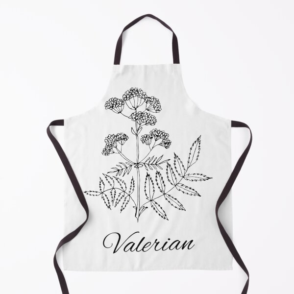 Item preview, Valerian, flower, floral, herbs, kitchen art, plant, linear art, linear herbs designed and sold by BONBcreative.