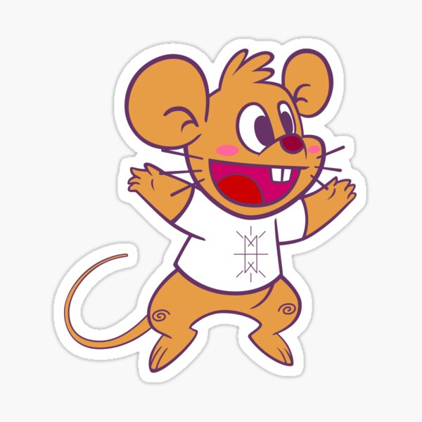 Köpke Chara Collection - Mouse Jump! Sticker