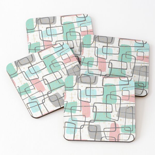 Item preview, Atomic MCM Grid in Pastel Paradise designed and sold by Raqilu Designs.