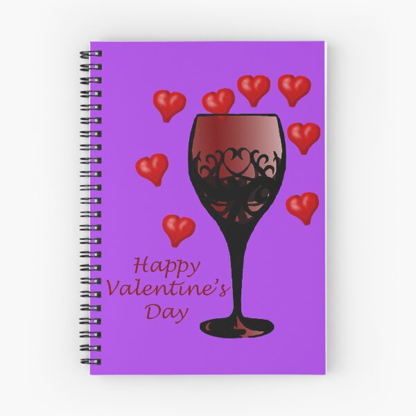 Item preview, Happy Valentines Wine Glass designed and sold by FictiveArt.