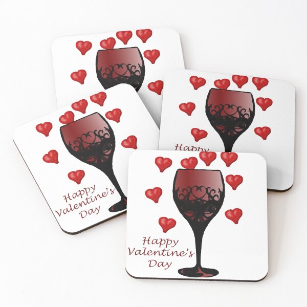 Item preview, Happy Valentines Wine Glass designed and sold by FictiveArt.