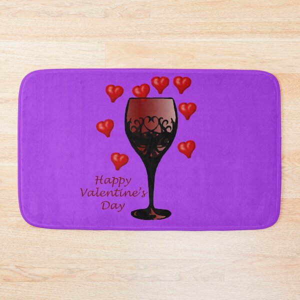 Item preview, Happy Valentines Wine Glass designed and sold by FictiveArt.