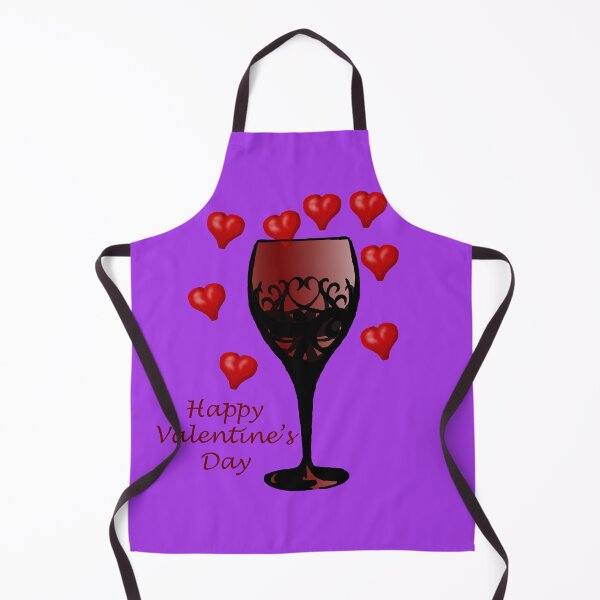 Item preview, Happy Valentines Wine Glass designed and sold by FictiveArt.