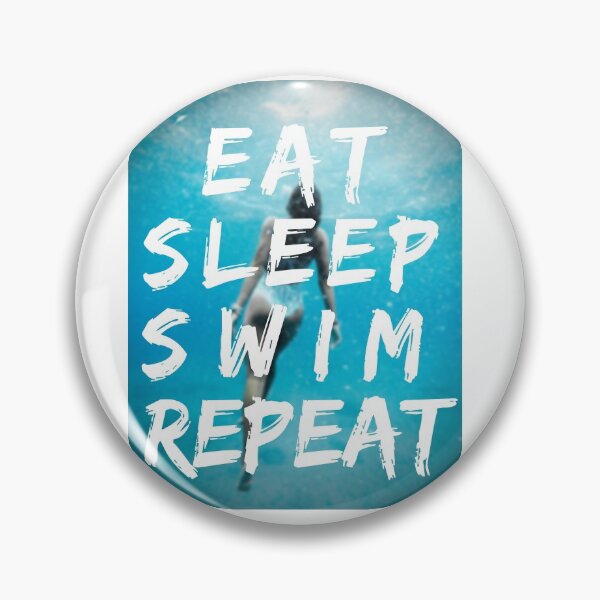 Item preview, Eat Sleep Swim Repeat Dedicated Swimmer Swim Team designed and sold by JadedVintage.