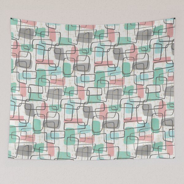Item preview, Atomic MCM Grid in Pastel Paradise designed and sold by Raqilu Designs.