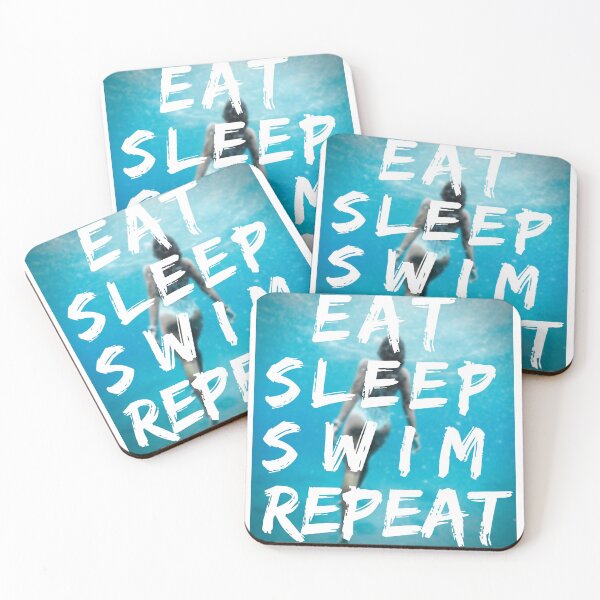 Item preview, Eat Sleep Swim Repeat Dedicated Swimmer Swim Team designed and sold by JadedVintage.