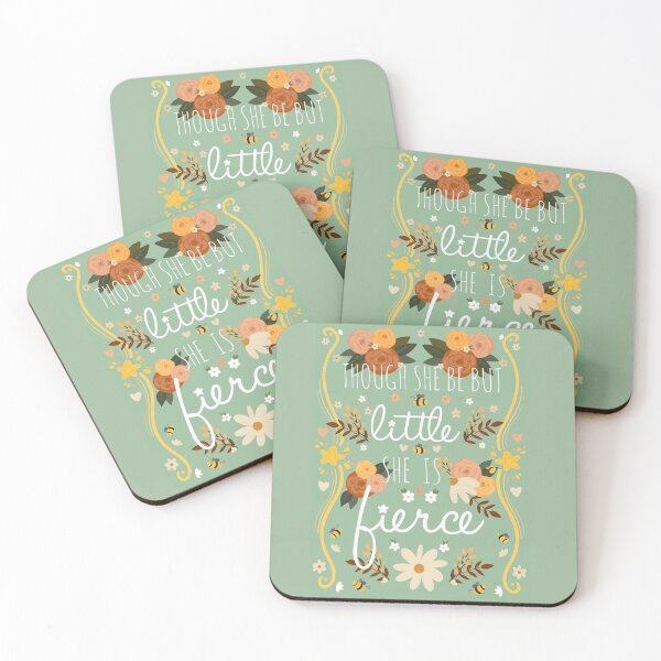 Item preview, Though She Be But Little, She Is Fierce Shakespeare Quote designed and sold by MandyRosko.