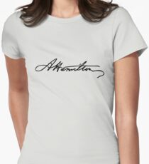 Alexander Hamilton Signature Women's Fitted T-Shirt