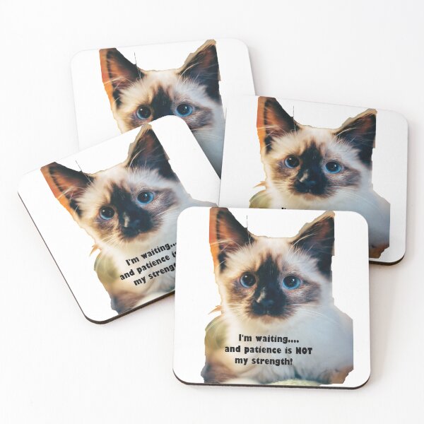 Item preview, Patience My Dear Kitty designed and sold by Tim Thompson.