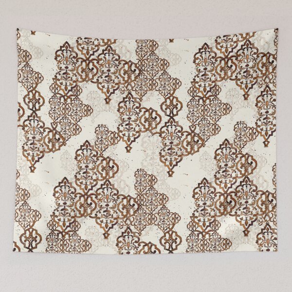 Item preview, Deconstructed Damask Brown and Cream designed and sold by Lynnea Washburn.