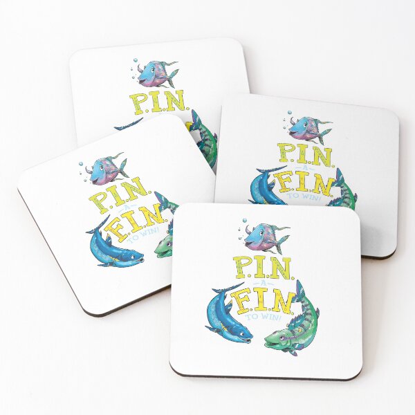 Item preview, The Adventures of Finley and Cisco PIN A FIN TO WIN with Finley, Cisco and Camie designed and sold by EmOceanApparel.