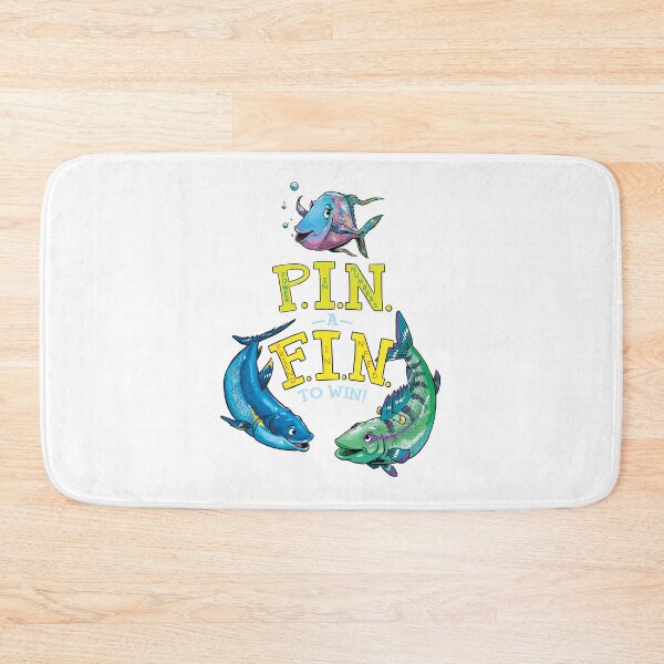 Item preview, The Adventures of Finley and Cisco PIN A FIN TO WIN with Finley, Cisco and Camie designed and sold by EmOceanApparel.