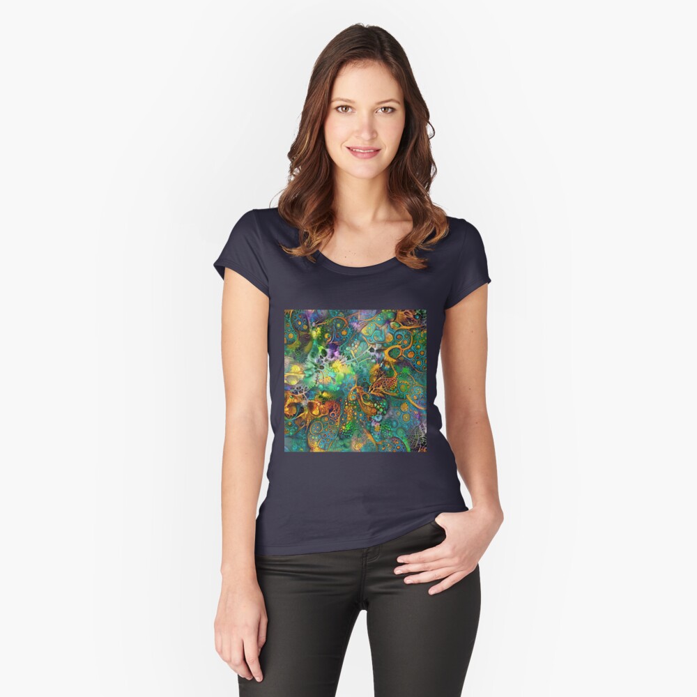 Item preview, Fitted Scoop T-Shirt designed and sold by blackhalt.