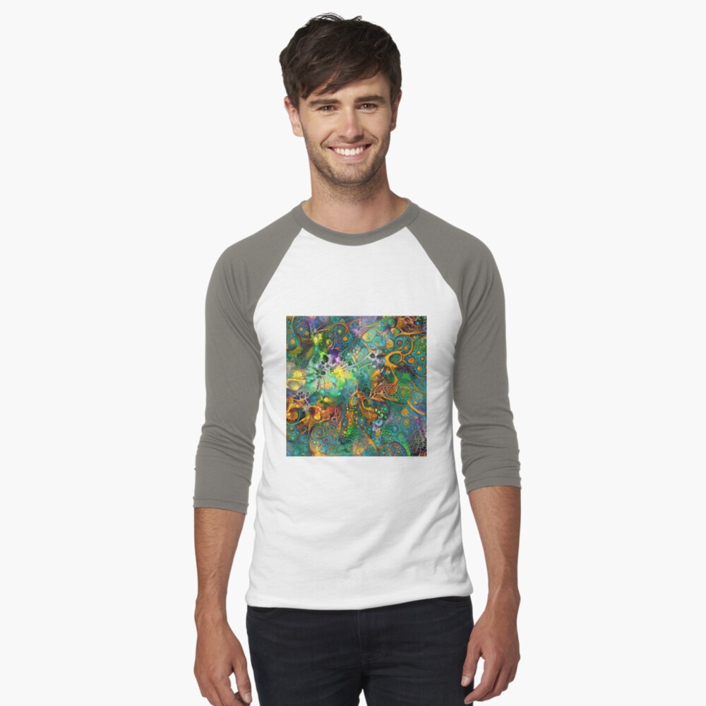 Item preview, Baseball ¾ Sleeve T-Shirt designed and sold by blackhalt.