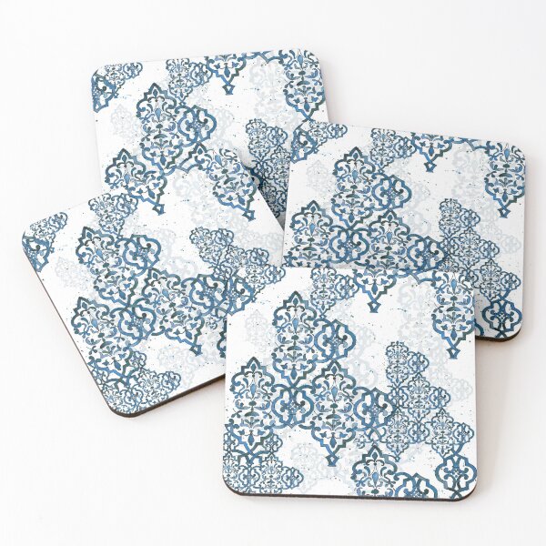 Item preview, Deconstructed Damask Blue and White designed and sold by Lynnea Washburn.