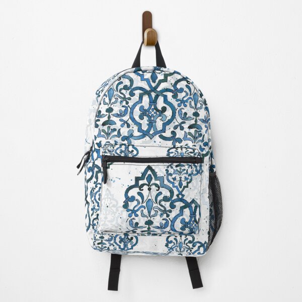 Item preview, Deconstructed Damask Blue and White designed and sold by Lynnea Washburn.