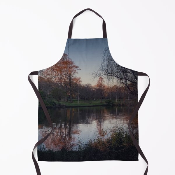 Item preview, Pond Reflections with Weeping Willows and Colourful Trees designed and sold by mariagram17.