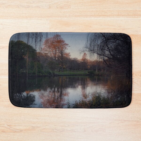 Item preview, Pond Reflections with Weeping Willows and Colourful Trees designed and sold by mariagram17.