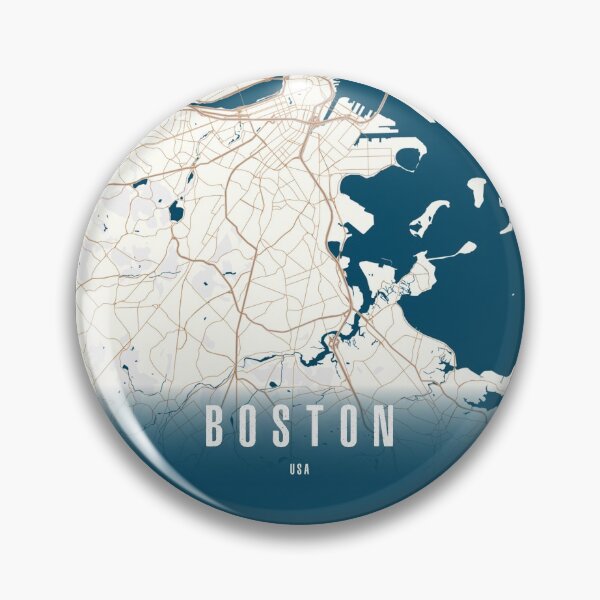 Item preview, mapa de la ciudad de boston designed and sold by TwoRabbits.