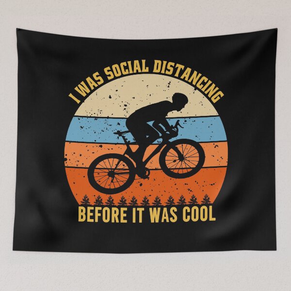 Item preview, I was social distancing before funny biking  designed and sold by osamamohamad.