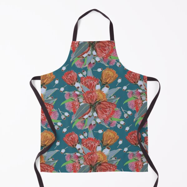 Item preview, Protea & Eucalyptus Bush - Summer Blue Colour Palette designed and sold by Sketchbook Designs.