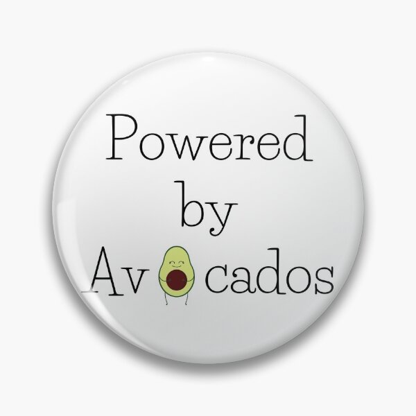 Item preview, Powered by Avocados, Vegan Humor, Funny Vegan, Veggie Humor, Veganuary designed and sold by naturecdesigns.