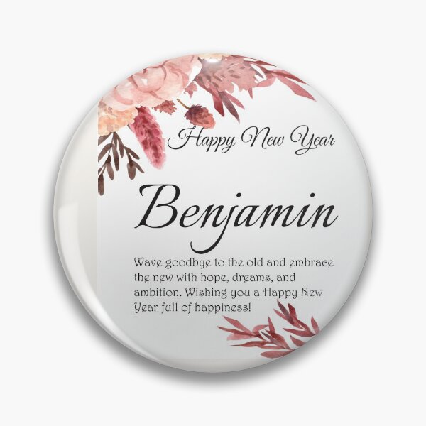 Item preview, Happy New Year Benjamin. Personalized gift designed and sold by amrmab.
