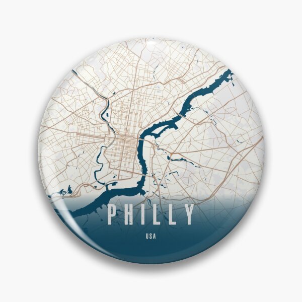 Item preview, Philadelphia City Map - Vintage Style Art Print designed and sold by TwoRabbits.