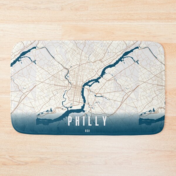 Item preview, Philadelphia City Map - Vintage Style Art Print designed and sold by TwoRabbits.