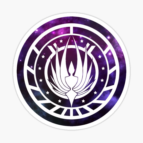 Battlestar Galactica Colonial Seal Purple Sticker