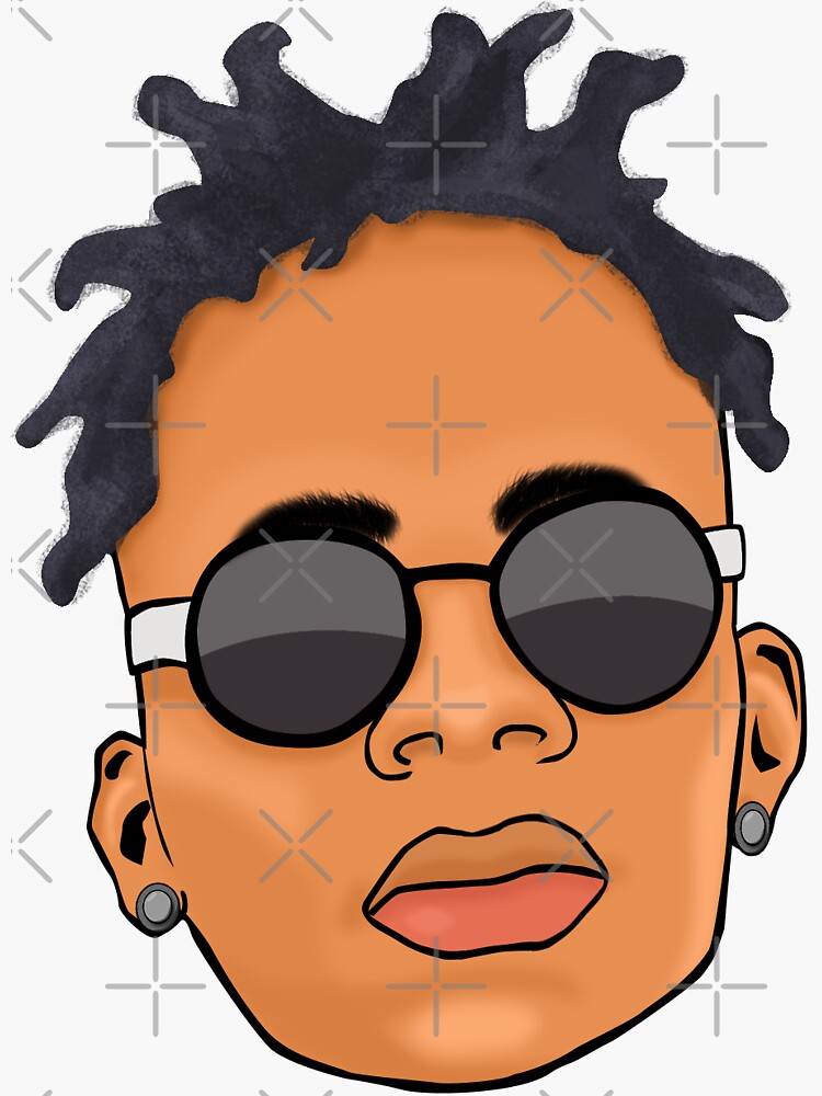 "Head art" Sticker for Sale by mubarakmsani Redbubble