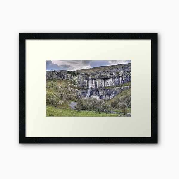 Malham Cove Waterfall 2 Framed Art Print
