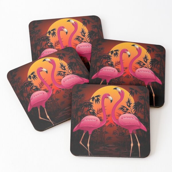 Item preview, Herons, flamingos, sunset designed and sold by RenatoGuzman.