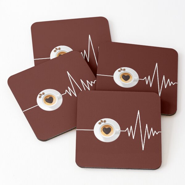 Item preview, Morning Coffee Heartbeat  designed and sold by CreativaArt-.