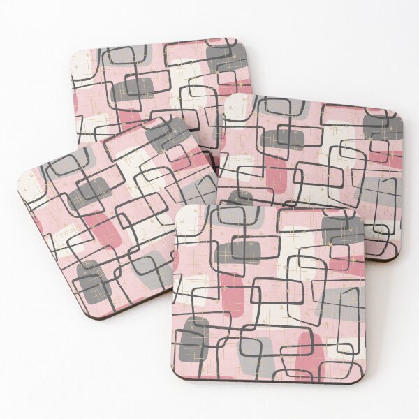 Item preview, Atomic MCM Grid in Pink Parlor designed and sold by Raqilu Designs.