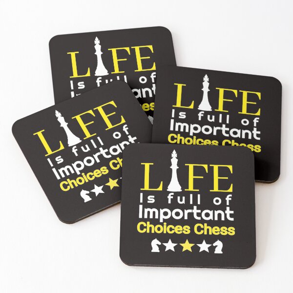 Item preview, LIFE IS FULL OF IMPORTANT CHOICES CHESS designed and sold by Hussain Shirts.