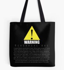 Bolsa de tela ADVERTENCIA Bolsa de ensayo