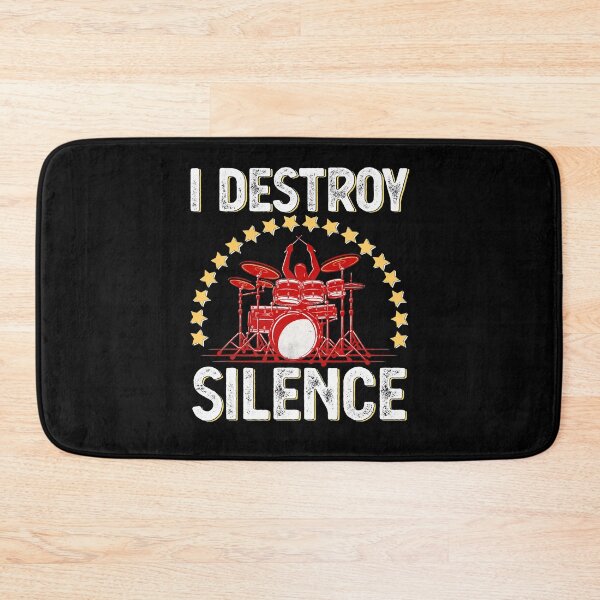 Item preview, Funny Drums Gifts I Destroy Silence Percussion for Drummers designed and sold by Peterson51.