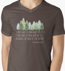 Into the Wild with Christopher McCandless Men's V-Neck T-Shirt