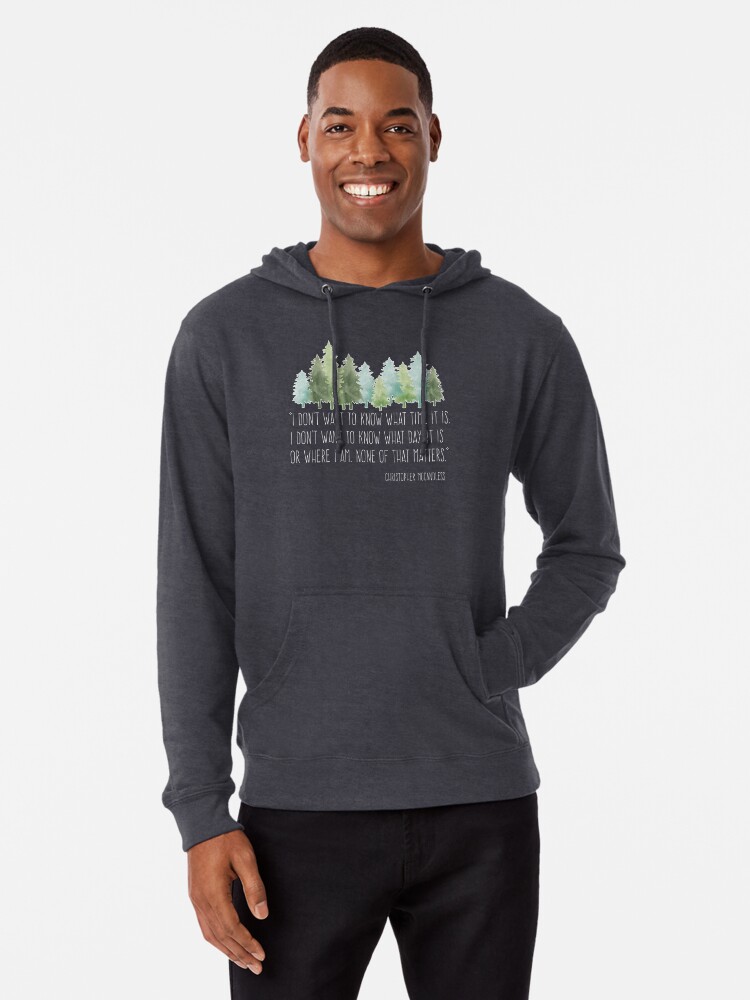 Into the Wild with Christopher McCandless Lightweight Hoodie