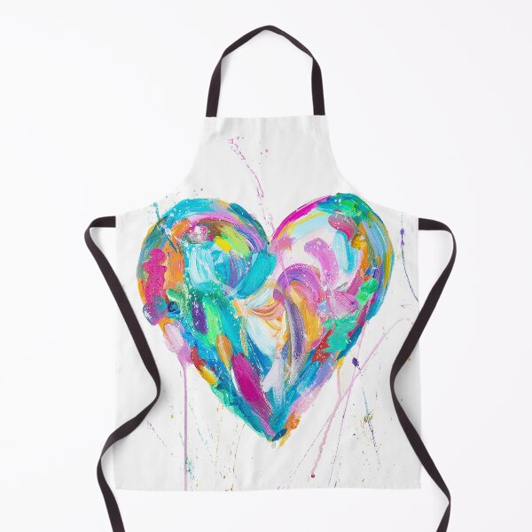 Item preview, Abstract Heart Print, Heart Artwork, Multicolor Heart Decor, Shabby Chic Heart designed and sold by jasonsauve.